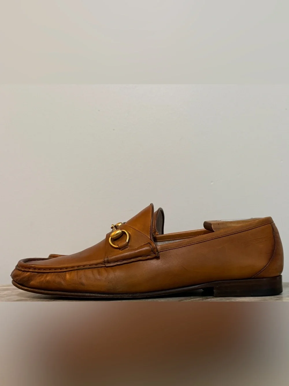 GUCCI 1953 Horsebit Tan Ombre Leather Loafer 11 / 11.5 US Jordaan Moccasin $1100